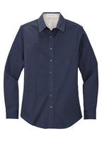 Woman's Fitted Long Sleeve Worry Free Shirt
