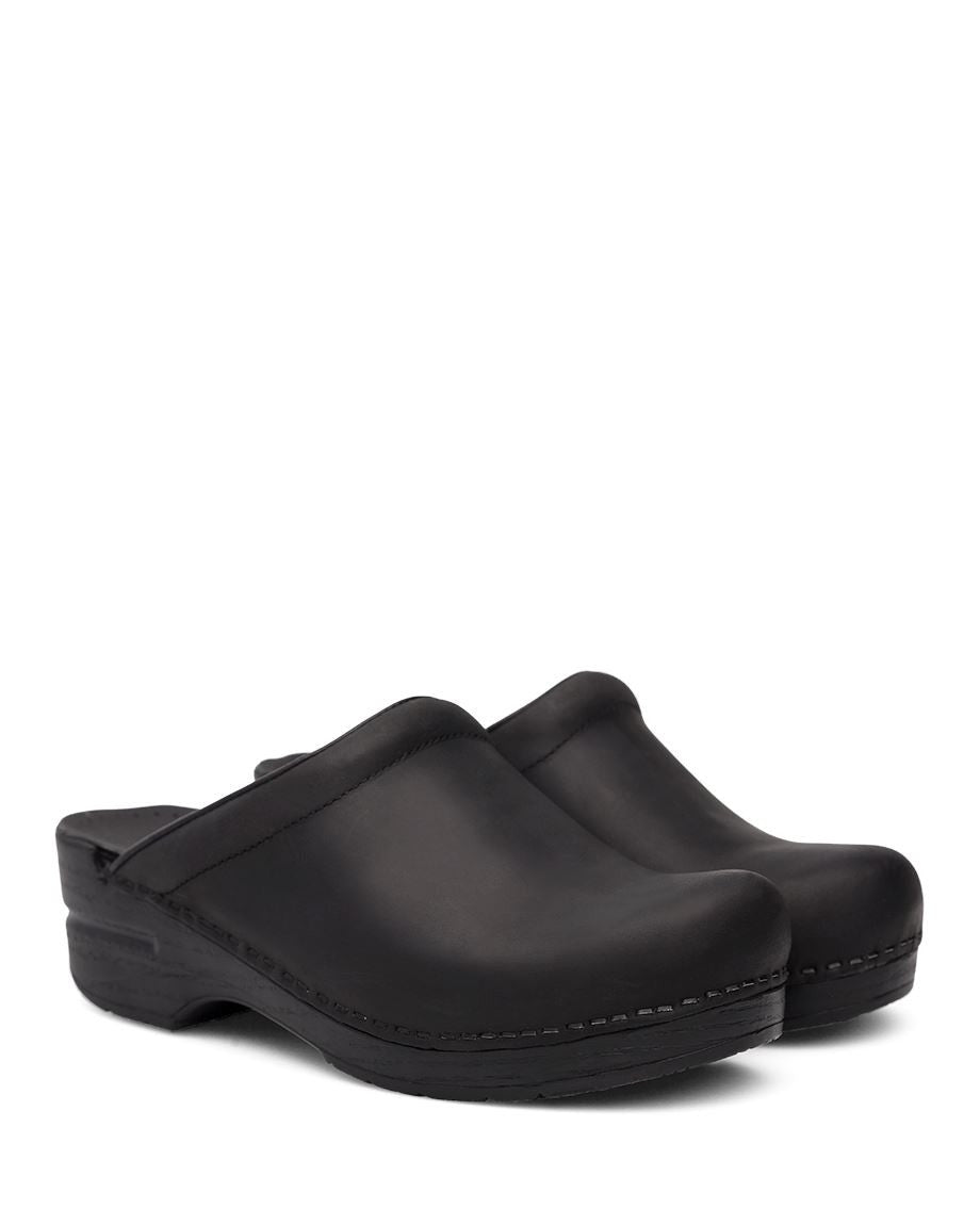 Dansko Sonja Oiled Black Traditional Clog