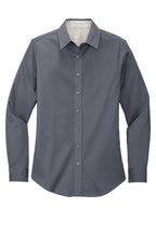 Woman's Fitted Long Sleeve Worry Free Shirt
