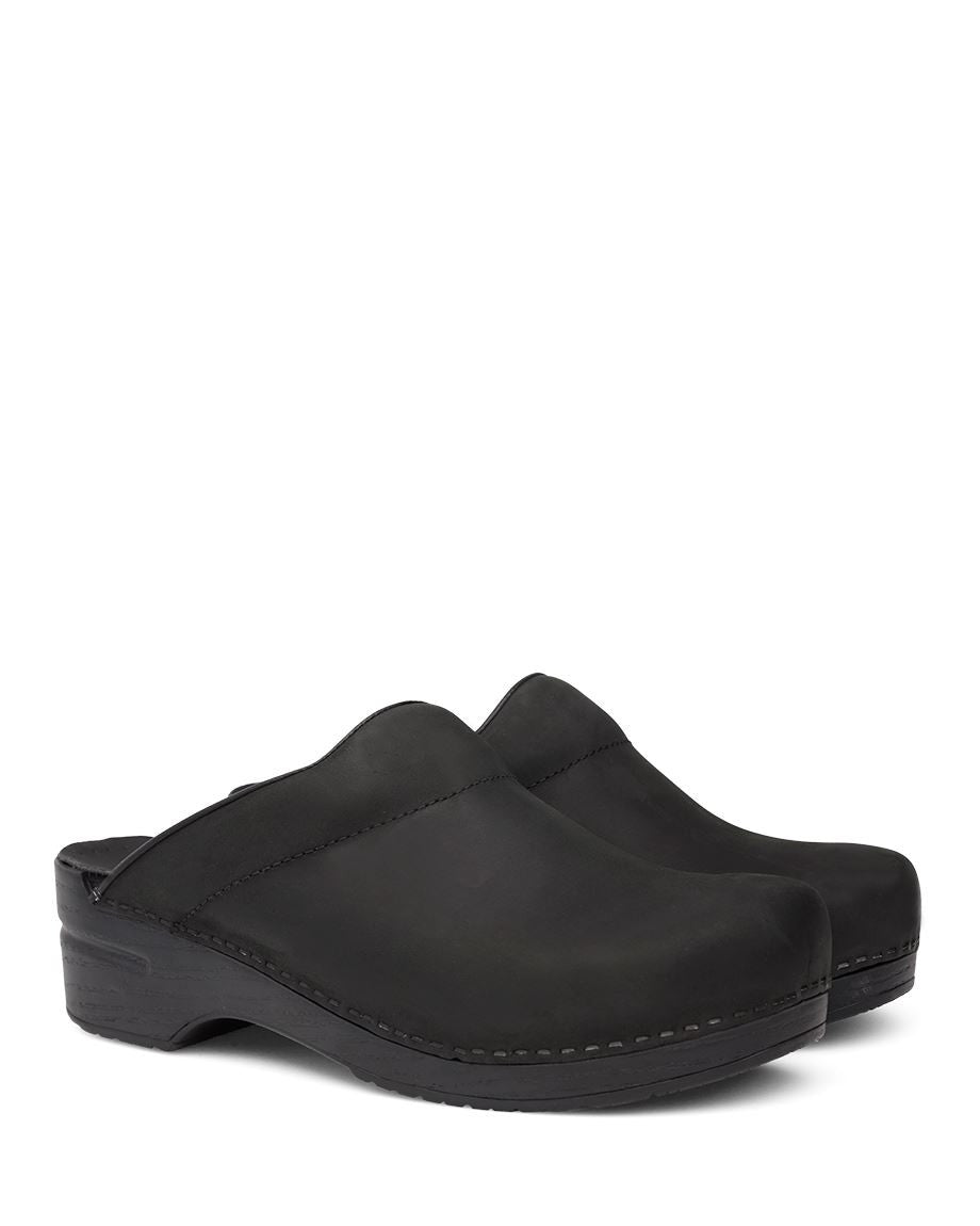 Dansko Karl Black Oiled Chef Clog