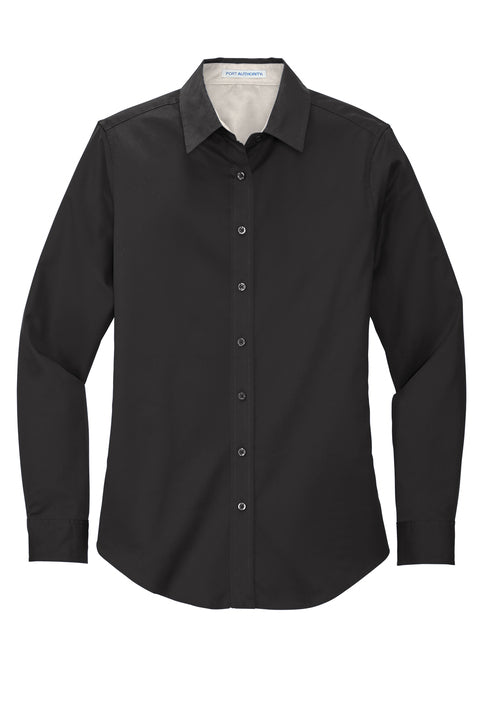 Woman's Fitted Long Sleeve Worry Free Shirt