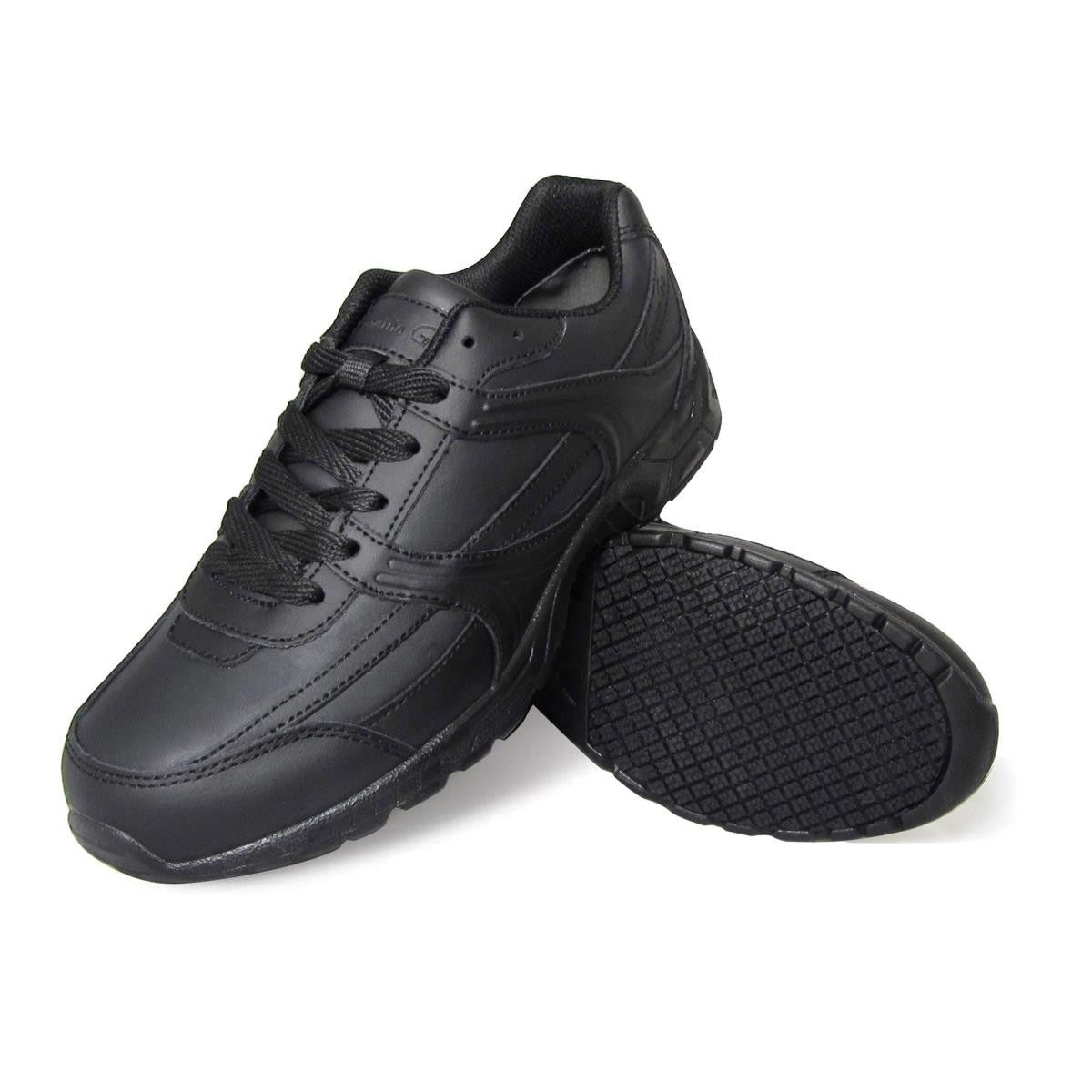 Genuine Grip Men's Athletic Chef Shoe in Black