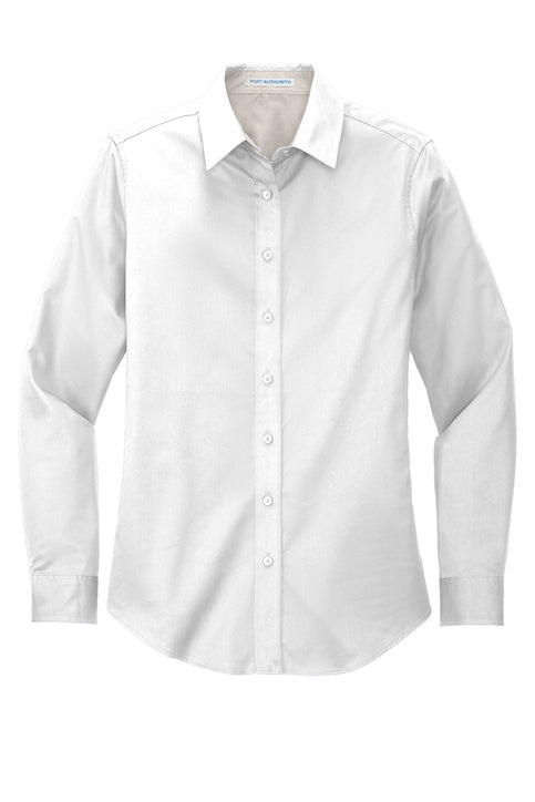 Woman's Fitted Long Sleeve Worry Free Shirt