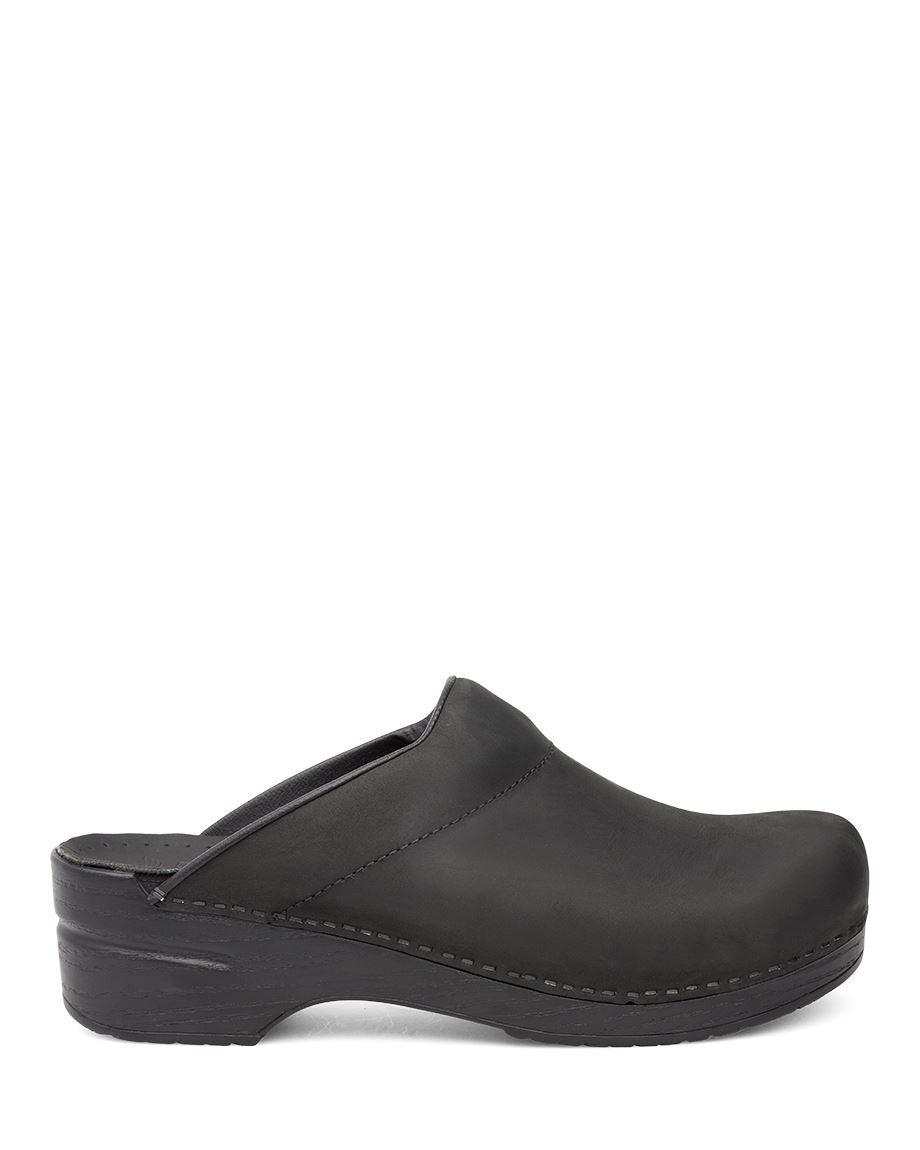 Dansko Karl Black Oiled Chef Clog