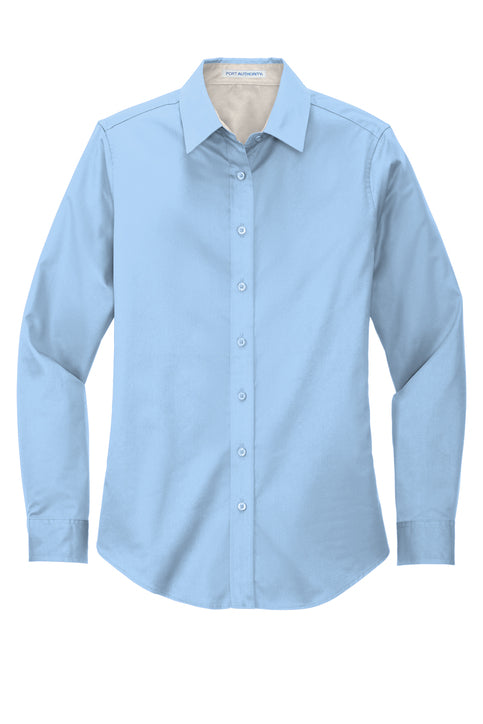 Woman's Fitted Long Sleeve Worry Free Shirt